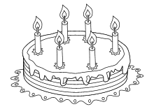 Leider kommt die andere erdbeere alleine nicht hoch. Geburtstag Kuchen 6 Kerzen Malvorlagen Fur Kinder Malvorlagen Geburtstag