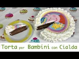 Torta Per Bambini Con Cialda Youtube Birthday Candles Cake Torte