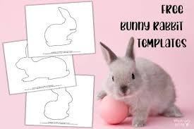 Terms of use for the printable bunny template download. Free Printable Bunny Rabbit Templates Mombrite