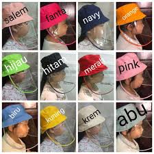 Selain itu topi ini memang tergolong ringan sehingga sejuk ketika di pakai. Jual Df Shop Topi Bulat Anak Polos Topi Bucket Dengan Pelindung Wajah Pink Fanta Online Maret 2021 Blibli