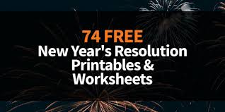 You're not a member yet. 74 Free New Year S Resolution Printables Worksheets That Ll Make Your Resolutions Stick