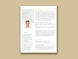 Free Simple Resume Template With Classy Style Design