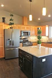 The muted grey finish really goes well with a variety of cabinet as well as countertop finishes. Slate Appliance Houzz
