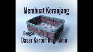 Cara membuat ingka atau piring lidi untuk pemulayudi harta. Membuat Keranjang Dengan Dasar Karton Bag 1 Youtube