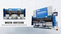 Genius WE67K-160T3200 CNC Deep Box Forming Press Brake with DA-66T and  Sheet Follower 8+1 Axis