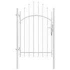 Vidaxl Gartentor Bogenplatte Stahl 1x225m Gartentor Zaun Tor Tur 1x225m Bogenplatte Gartentor Stahl Tor Tur In 2020 Garden Gates Fence Gate Wrought Iron Fences