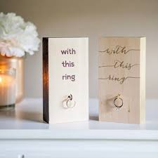 If you're looking for a ring holder that is both practical and fun, look no further! Make Your Very Own Wooden Block Wedding Ring Holder