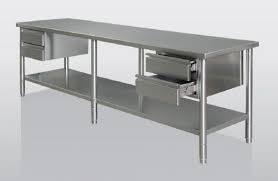 Commercial Kitchen Stainless Steel Tables Kitchen Vintage Industrial Two Tier Stai Stainless Steel Kitchen Table Stainless Steel Prep Table Kitchen Work Tables
