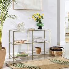 Tempered Glass Sofa Table In 2020 Sofa Table Shoe Rack Living Room Console