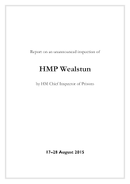 Https Www Justiceinspectorates Gov Uk Hmiprisons Wp Content Uploads Sites 4 2015 12 Wealstun Web 2015 Pdf