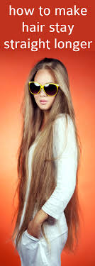 Sprayed on to the roots of the hair, dry shampoo is brushed outwards removing the oil from the hair and keeping the hairstyle straight, long after it has been treated with a flat iron. How To Make Hair Stay Straight Longer How To Keep Your Hair Straight All Day How To Keep Frizzy Hair S How To Make Hair Long Healthy Hair Straight Hairstyles
