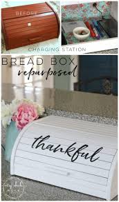 Bread Box Repurposed Into Charging Station Thrift Shop Shakedown 3 Artsy Chicks Rule Repurposed Furniture Recycled Furniture Repurposed Items