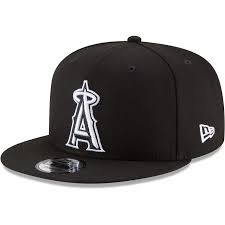 Angels Baseball Logo Black And White Men S New Era Black Los Angeles Angels Black White 9fifty Snapback Hat Size One Size Ang Black With Images Snapback Hats Hats For Men New Era