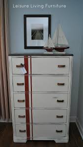 Leisure Living Red Stripes Dresser Makeover Striped Dresser Dresser Makeover Furniture Makeover