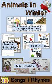 These Lively Non Fiction Songs And Rhymes Will Make Your Animals In Winter Studies Come Ali Winter Animals Preschool Winter Animals Winter Activities Preschool