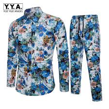 Over people have this in their bags right now. Mens New Hawaiian Floral Printed Two Piece Set Suit Long Sleeve Shirts Sweatpants Conjunto Large Size 5xl Cotton Linen Male Suit Men S Sets Aliexpress