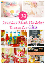 Birthday Party Theme Ideas For Girls 34 Creative Girl First Birthday Party Themes And Ideas First Birthday Party Themes First Birthday Themes First Birthdays