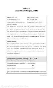 Learning Through Feedback Annual Piece Of Paper Sample Performance Appraisal Employee Feedback Feedback