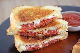 Pizza Grilled Cheese Recipe Blogchef Grilled Cheese Recipes Pizza Grilled Cheese Food