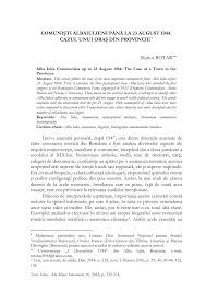 Iubire si onoare episodul 130. Pdf ComuniÈ™ti Albaiulieni PanÄƒ La 23 August 1944 Cazul Unui OraÈ™ Din Provincie