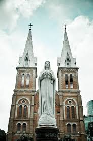 Mary Avant Cathedral Beautiful Vietnam Ho Chi Minh City Cathedral