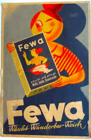 Fewa German Vintage Washing Powder Poster Ad 1950 S Publicites Creatives Affiche Vintage Publicites Vintage