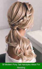 30 Modern Pony Tail Hairstyles Ideas For Wedding 64670 Wedding Nails Weddingnails Pony Tail Hairstyles Are So Chic And S Sac Stilleri Uzun Sac Dugun Saci