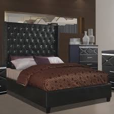 Oxford wingback bed frame crushed velvet diamante bed 3ft,4ft6 double, 5ft kingframe the newark (electric) tv bed is a case in point. Titanic Furniture Queen Upholstered Wingback Bed In Charcoal Nebraska Furniture Mart