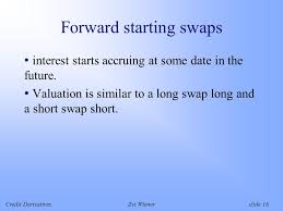 For example, in order to hedge a loan to be drawn down at a fixed future date. Frm Zvi Wiener Swaps Ppt Download
