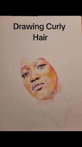 Curly Hair Woman Art