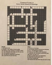 Check spelling or type a new query. Crossword Puzzle 2 3 Marieb Human Anatomy Chegg Com