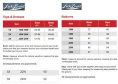 Brand Name Plus Size Charts