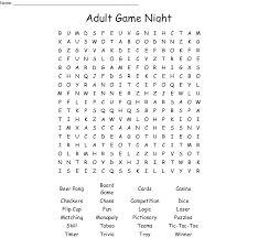 Generate pictionary words randomly to play with your friends for free. Adult Game Night Word Search Wordmint