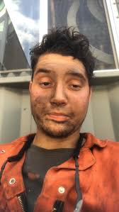 After-work selfies of welders going home