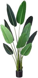 Bird Of Paradise Palm Plant Fopamtri Artificial Tropical Palm Tree Fake Plant For Indoor Outdoor Perfect Faux Plants For Home Garden Birds Of Paradise Plant Faux Plants Artificial Birds