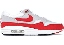 Nike Air Max 1 Anniversary Red 2017 2018 Restock Pair In 2020 Nike Air Max Nike Air Max 1