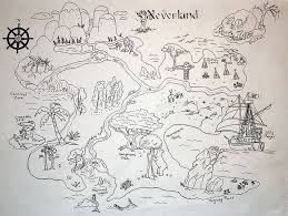Play as jake and his friends or captain hook and search for buried treasure! Neverland Treasure Map Drawing Peter Pan Coloring Pages Treasure Maps For Kids