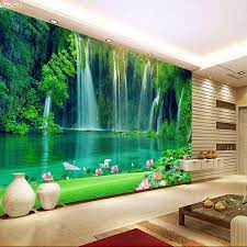 You can also upload and share your favorite 3d wallpapers free. Shinehome Modern Waterfall Natural Wallpaper Roll 3d Wallpapers For Wall 3 D Walls Paper Rolls Papier Peint Papel De Parede 3d Nature Wallpaper 3d Wallpaperwallpaper For Walls Aliexpress