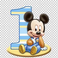 Ilustracja Mickey Mouse I Numer 1 Urodziny Mickey Mouse Minnie Mouse Mickey Mouse Png Clipart Baby Mickey Mouse Mickey Mouse Birthday Baby Mickey
