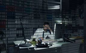 Business Executive Working Late At Night Working Late Late Nights Business Logo Inspiration
