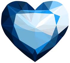 Sapphire Heart Png Clipart Gems Art Gemstone Art Clip Art