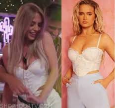 I would like my own estate agency or my own charity shop. Love Island Season 7 Episode 1 Faye S Corset Top Shop Your Tv