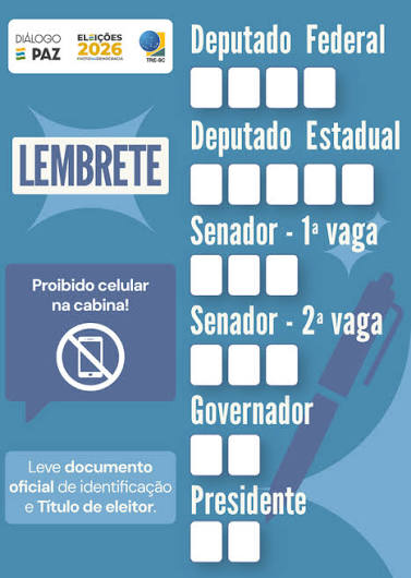 Elei&ccedil;&otilde;es 2026: saiba a ordem de vota&ccedil;&atilde;o na urna eletr&ocirc;nica &mdash; Tribunal Regional Eleitoral de Santa Catarina