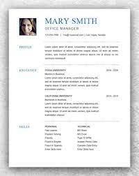 Personal Resume Template Word Resume Template Start