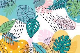 Hand Drawn Nature Landing Page Template Cute Desktop Wallpaper Background Patterns Colorful Backgrounds