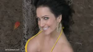 Denise Milani - Yellow Bikini - YouTube