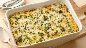 Overnight Sausage Egg Bake Recipe Sausage Egg Bake Cooking Recipes Recipes