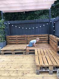 Easy Pallet Corner Sofa 1001 Pallets Garden Furniture Design Diy Garden Furniture Pallet Patio Furniture