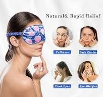 Amazon.com: my novel things 3in1 Heated Cold Eye Mask Silky Sleep Mask with  Cooling Gel & Microwavable Heating Flaxseed Pad Warm Compress for Dry Eyes  ...