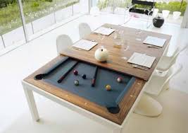 Flip For Fun 4 Clever Pool Tables That Convert Transform Game Room Furniture Dining Room Pool Table Custom Pool Tables